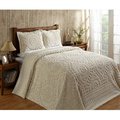 Better Trends Better Trends BSRITWIV Twin Rio Bedspread; Ivory - 81 in. BSRITWIV
